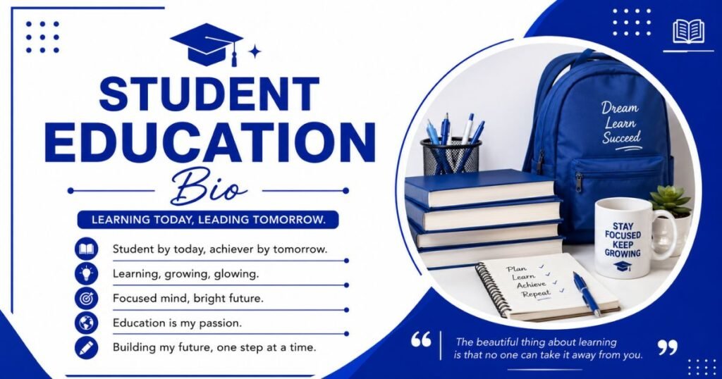 Student Education Bio for Instagram.