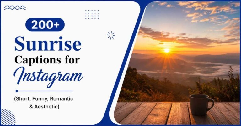 Sunrise Captions for Instagram