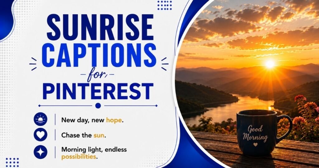 Sunrise Captions for Pinterest