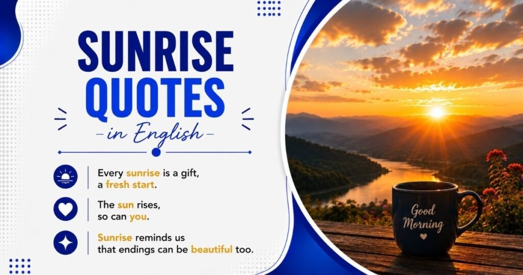 Sunrise Quotes in English
