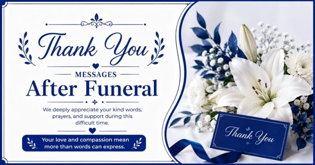 Thank You Messages After Funeral