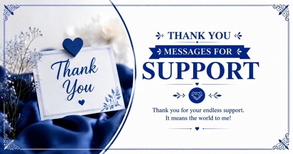 Thank You Messages for Support