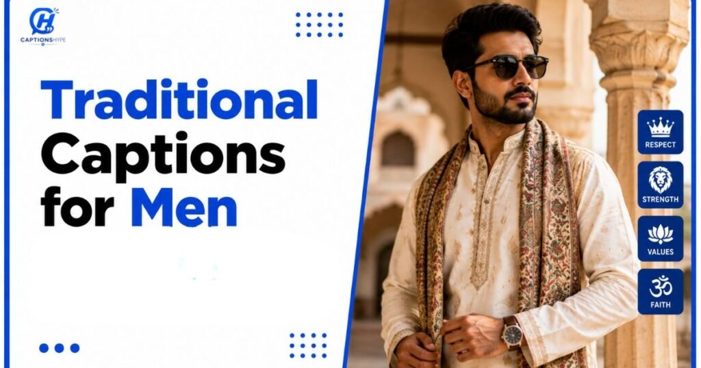 Traditional Captions for Men