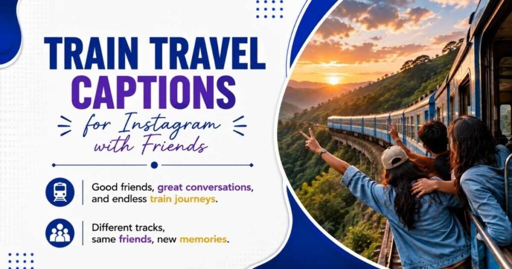 Train Travel Captions for Instagram with Friends