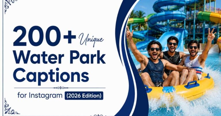 Unique water park Captions