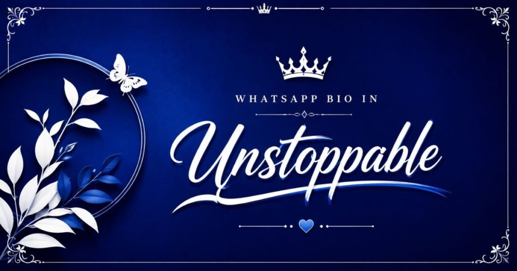 WhatsApp Bio in One Word