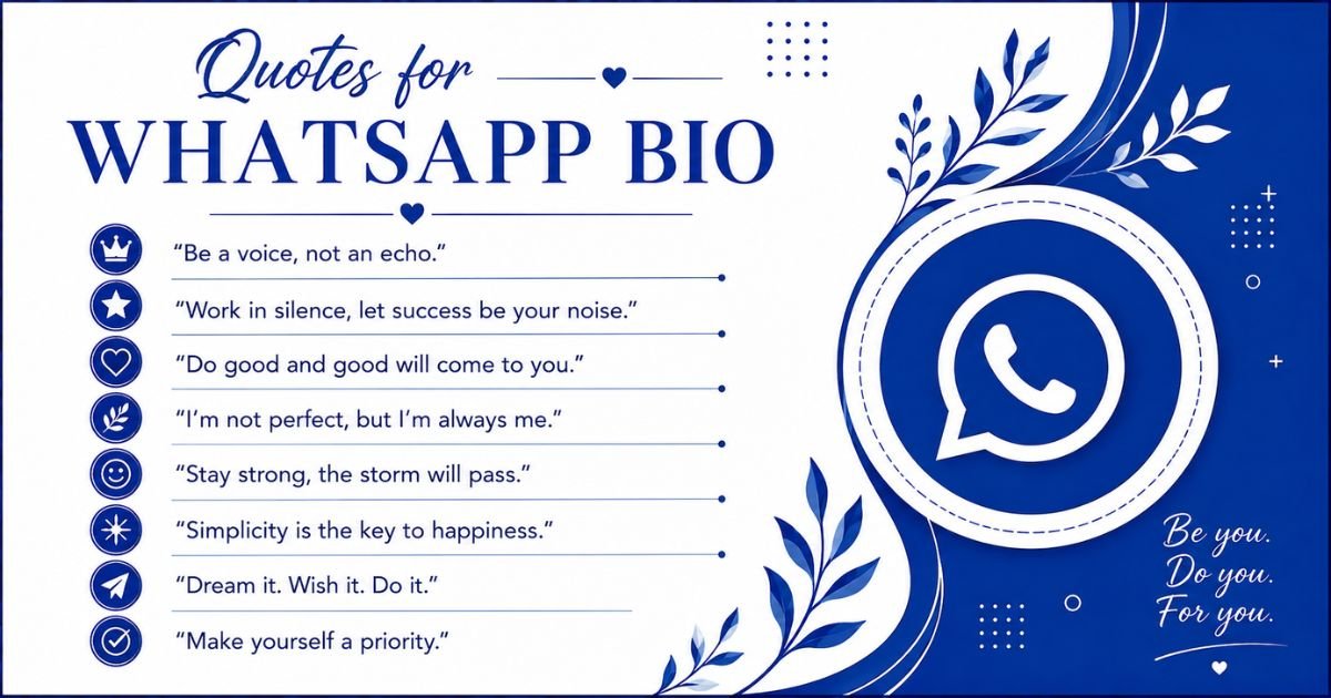 quotes for  WhatsApp bio
