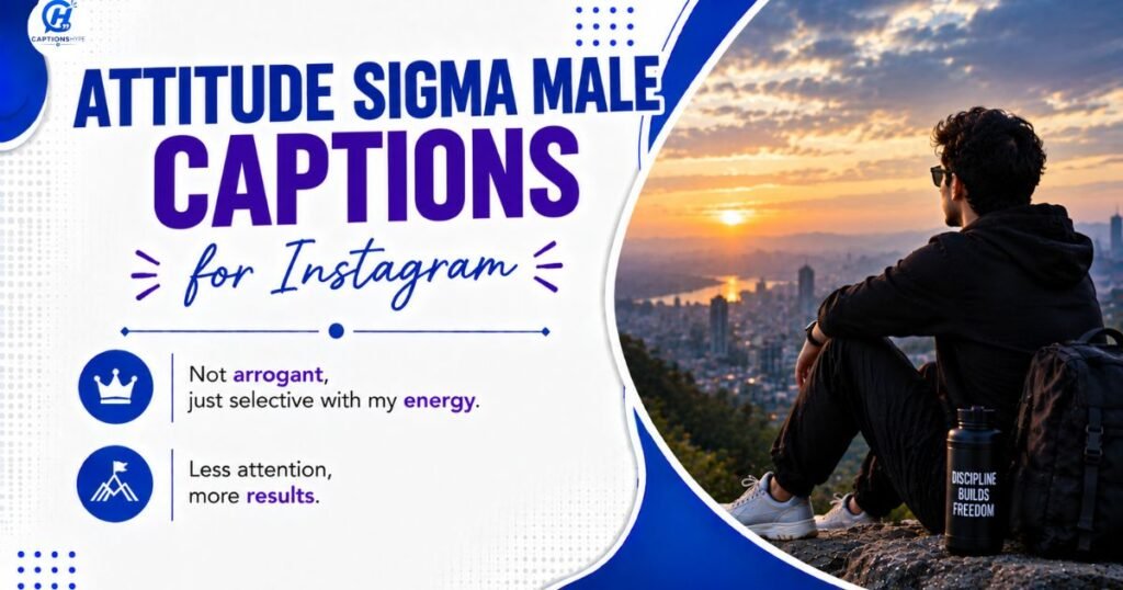 Attitude Sigma Male Captions for Instagram