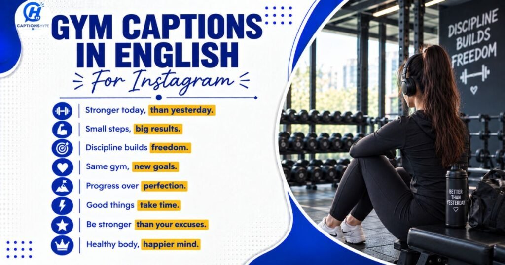 Gym Captions for Instagram in English