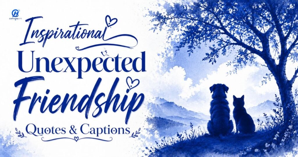Inspirational Unexpected Friendship Quotes & Captions