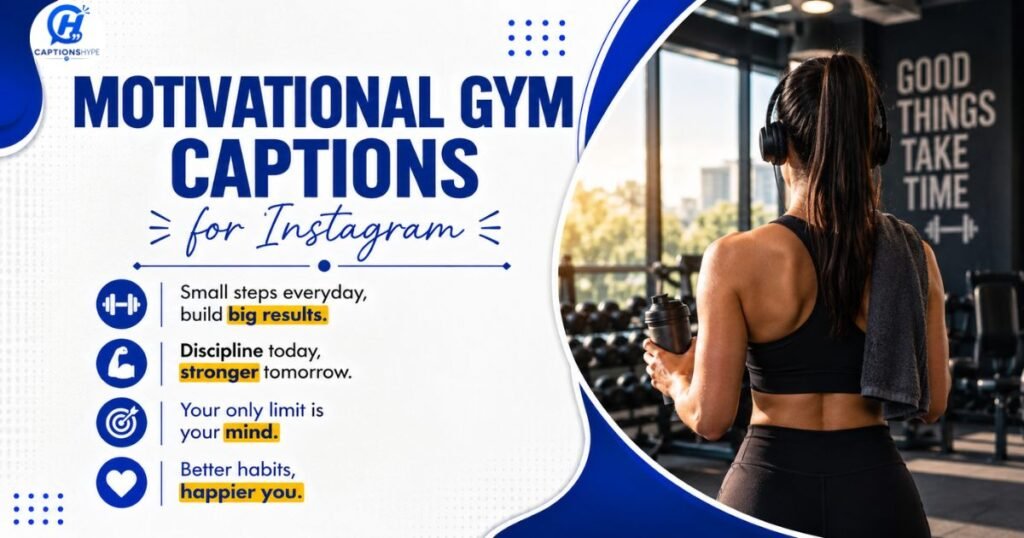 Motivational Gym Captions for Instagram