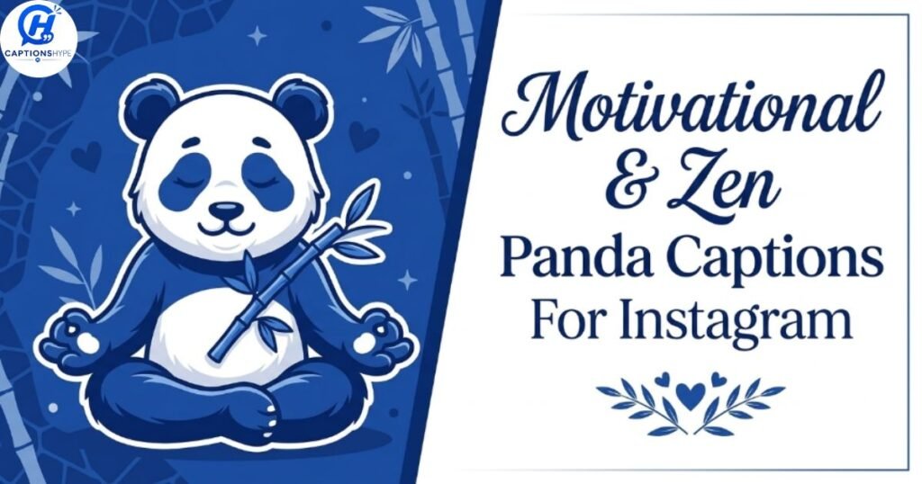 Motivational & Zen Panda Captions For Instagram