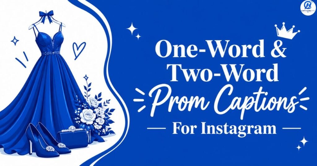 One-Word & Two-Word Prom Captions For Instagram