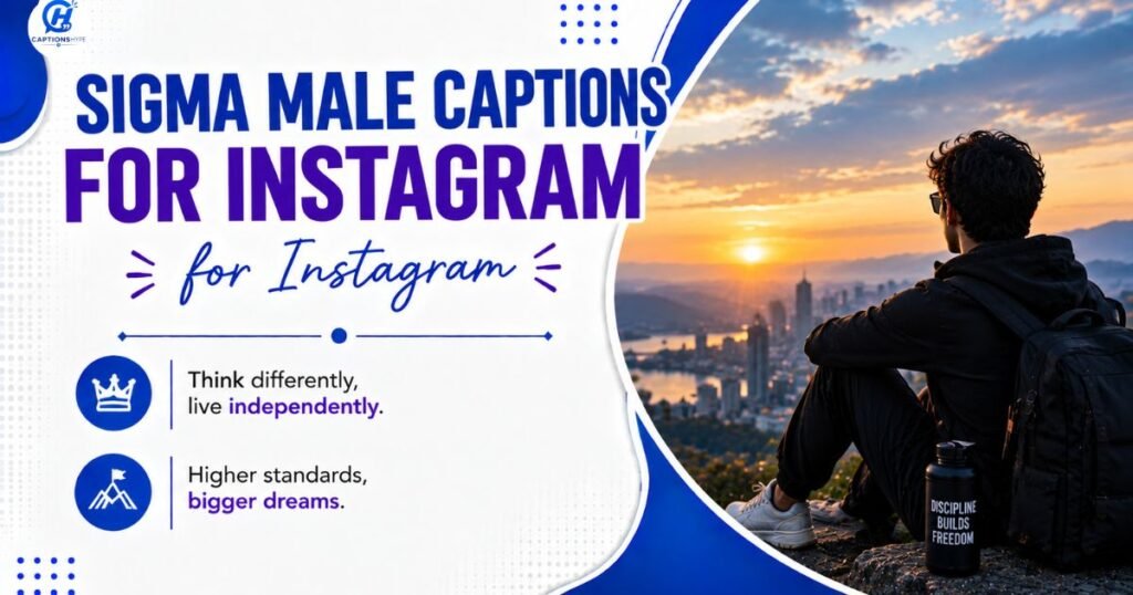Sigma Male Captions for Instagram