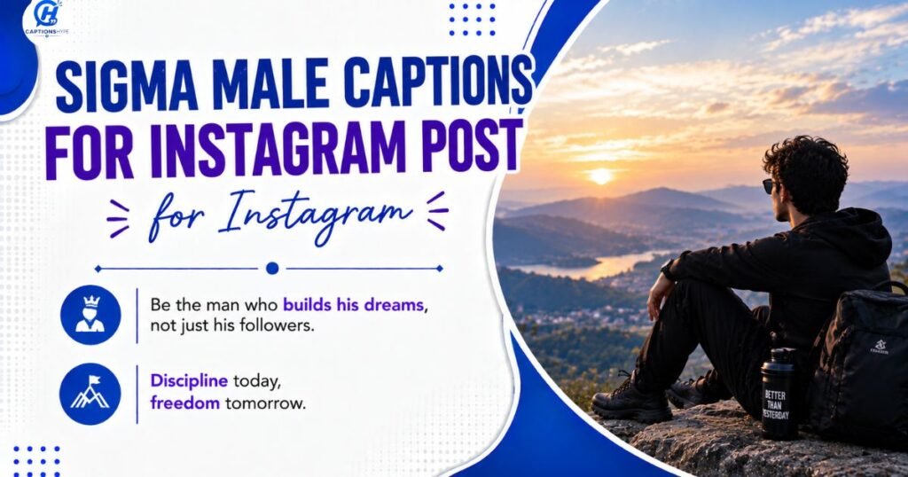 Sigma Male Captions for Instagram Post