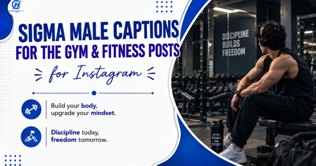 Sigma Male Captions for the Gym &Fitness Posts